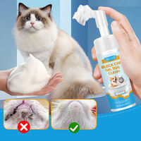 Mousse nettoyante pour pattes d'animaux pour chats et chiens, bain de pattes propre et rafraîchissant avec essence végétale et tête de brosse en silicone