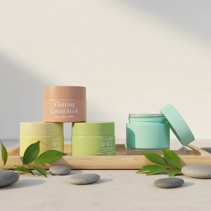 Pot cosmétique en verre vert mat de haute qualité avec bouchon à vis sécurisé, idéal pour la crème pour le visage, la crème pour les yeux, le sérum et l'emballage des soins de la peau - Product Image 6