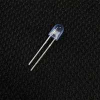 Diode LED ovale de 5 mm de couleur bleue émise, lentille diffuse bleue teintée, forme ovale 504, 3V, 440 nm, 450 nm, 460 nm, 465 nm, pour enseigne LED
