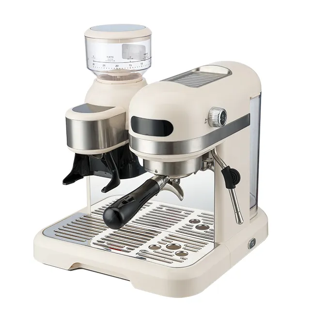 Macchine per caffè Espresso macchina per caffè Espresso automatica domestica macchina per Cappuccino commerciale professionale con smerigliatrice