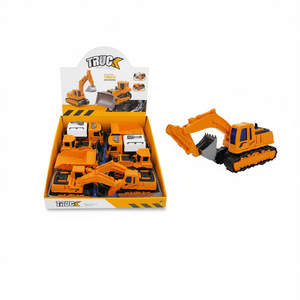 Juego de Vehículos de Construcción, Excavadora y Cargadora de Juguete de 15 cm para Niños, Máquinas Educativas - Product Image 2