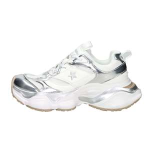 Scarpe da Ginnastica Donna Shop Art SASS250241 Bianco Argento in Tela, Calzature Trendy - Product Image 1