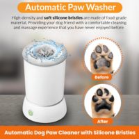 Coupe de nettoyage de pattes de chien automatique directe d'usine-Silicone de qualité alimentaire et nettoyage à un bouton pour la maison et les voyages