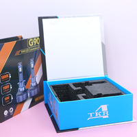 Boîte d'emballage en carton de luxe avec logo personnalisé, boîte d'emballage pour phare de voiture, boîte d'emballage pour ampoule LED avec insert en mousse