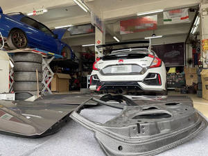 Puerta de fibra de carbono para Honda FK8 Tipo <span class=keywords><strong>R</strong></span> FK7 - Product Image 6