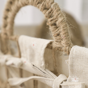 <strong>Laundry</strong> <strong>Hamper</strong> with Cotton Liner Set of 3 <strong>White</strong> Dirty Clothes Basket Bin <strong>Laundry</strong> Bags Baskets for Bedroom Bathroom Home - Product Image 6