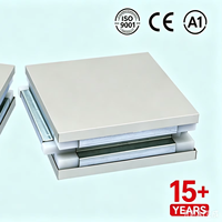 Panneau sandwich personnalisé mâle-femelle à emboîtement, fait main, isolé à l'isolation thermique A1, en laine de roche et MgO, pour laboratoire GMP sans poussière