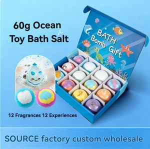 Juego de Bolas de Sal para Baño con Juguetes Sorpresa, 60g*12 Piezas, Bolas de Baño para Niños - Product Image 2
