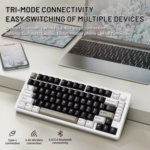 Teclado Mecánico de Aluminio CNC Attack Shark X86, 75%, 82 Teclas, Tri-Modo, Gasket, Intercambiable en Caliente, RGB, para Juegos - Product Image 3