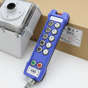 Control Remoto Inalámbrico CMK F24-10D, 10 Velocidades Dobles, Botón de Encendido/Apagado + 1 Interruptor Tipo Hongo + 1 Interruptor de Encendido, IP-66, Alcance de 100 Metros, Alimentación CA/CC - Product Image 1