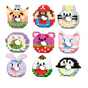 Nouveau puzzle 3D créatif, jouet DIY, <span class=keywords><strong>mini</strong></span> blocs de construction d'animaux de dessin animé, ensemble de 40 pièces en plastique ABS, cadeau d'anniversaire mignon pour enfants - Product Image 2