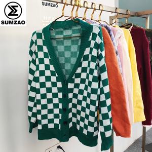 Cardigan Coréen d'Occasion pour Femme, <span class=keywords><strong>Pull</strong></span> Tricoté Boule, Vêtements de Seconde Main, Pakaian Bekas - Product Image 3