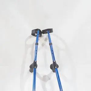 Children adjustable height medical aluminum crutches forearm elbow crutches for aldults