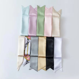 Ruban en soie de mûrier 100% de qualité 6A, écharpe douce de luxe pour les articles de toilette des compagnies aériennes et l'emballage cadeau, qualité supérieure, plusieurs couleurs - Product Image 1