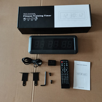 Jam Timer Olahraga Digital LED Portabel Jhering 1.5 Inch Klasik untuk Gym dan Crossfit