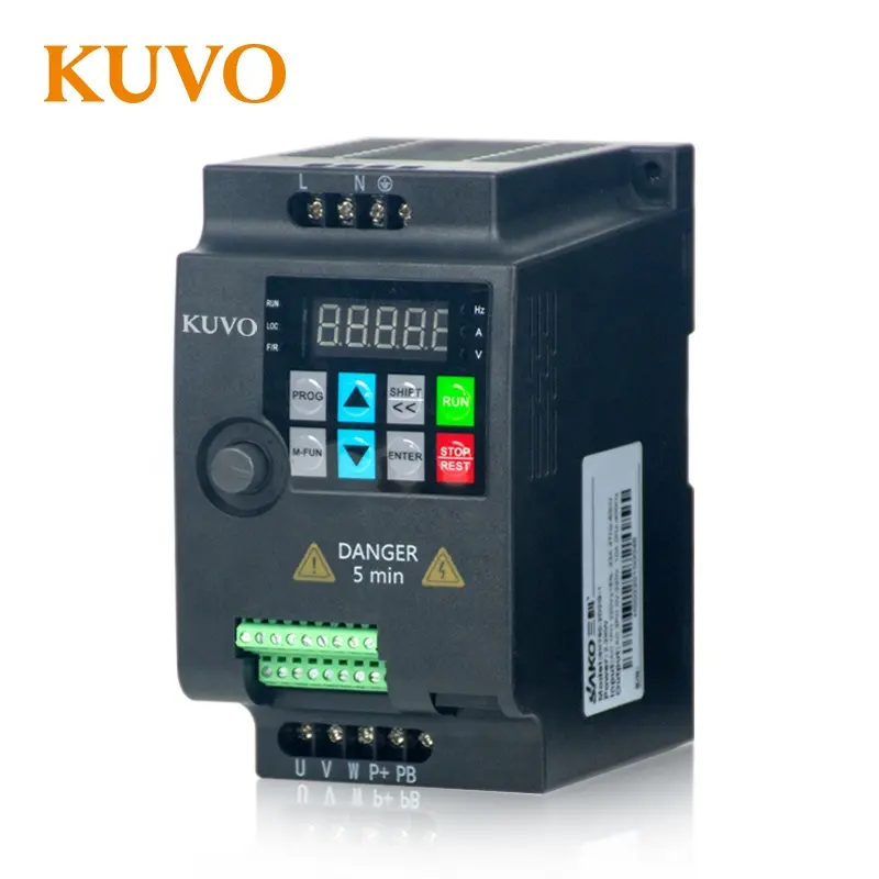 Vfd drive 0.75kw 1.5kw 2.2kw 4kw 5.5kw convertitore di frequenza 50hz 60hz motore AC controllo velocità inverter-Kuvo