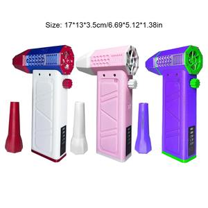 Ventilador de Mano con Motor sin Escobillas de 140000 RPM, Ventilador de Conducto Turbo Jet, Soplador de Aire Portátil de 52 M/S, Carga Tipo-C con Pantalla de Energía - Product Image 4