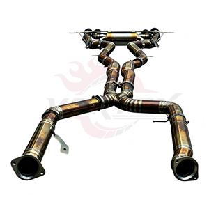ระบบท่อไอเสียแบบ Catback วาล์ว Vortex Blue Gold Titanium สำหรับ BMW M3 G80 M4 G82 G83 S58 3.0T ปี 2021-2025 ชุดแต่งปลายท่อแบบ Quad Tips - Product Image 5