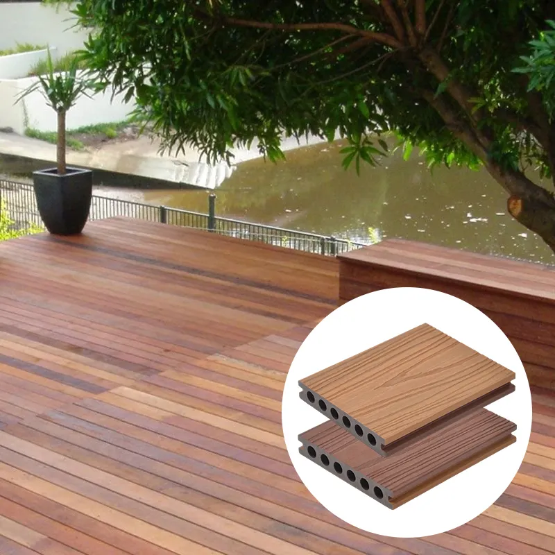 Wood WPC Decking Anti Termite Flooring Timber Outside Plastic Composite Deck Plank