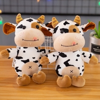 Jouet en peluche de vache mignon pour enfants, vente en gros personnalisée par le fabricant, jouet lesté, cadeaux, jouets en peluche ODM OEM