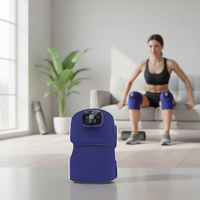 Ceinture de massage électrique intelligente pour genoux avec chaleur, rechargeable par USB, télécommande sans fil et lumière rouge