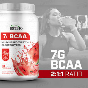BSTBIO OEM Suplementos deportivos Bebida energética Cadena de rama Aminoácido 2:1:1 4:1:1 BCAA Polvo - Product Image 3