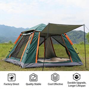 Portable <b>Instant</b> Setup 2 Persons Four-Season Double Layer Camping | PU Coated Oxford Fabric | Automatic Pop-Up for Outdoor - Product Image 5