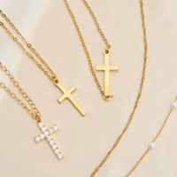 Collier minimaliste multi-brins en acier inoxydable de haute qualité, plaqué or, pour femmes, bijoux, cadeau de fête, ne se décolore pas