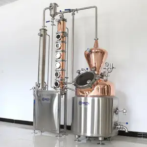 100l 200l, équipement de Distillation de cuivre domestique, distillateur de Vodka, équipement de Distillation multifonction