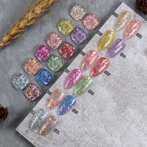 Factory Wholesale Iridescent Flakes <b>Glitter</b> Nail Gel OEM ODM Private Label Sparkle UV Gel Polish For Nail Art Salon - Product Image 3