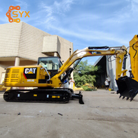 Малоиспользованный оригинальный японский гусеничный экскаватор CAT 305.5E с ковшом 0.25 м³, 6 тонн, для карьерных работ и строительства