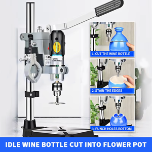 Electric Adjustable Speed Bottle <b>Cutting</b> <b>Machine</b> for Glass and Ceramic Flower Pot Grinding & Punching - Product Image 3
