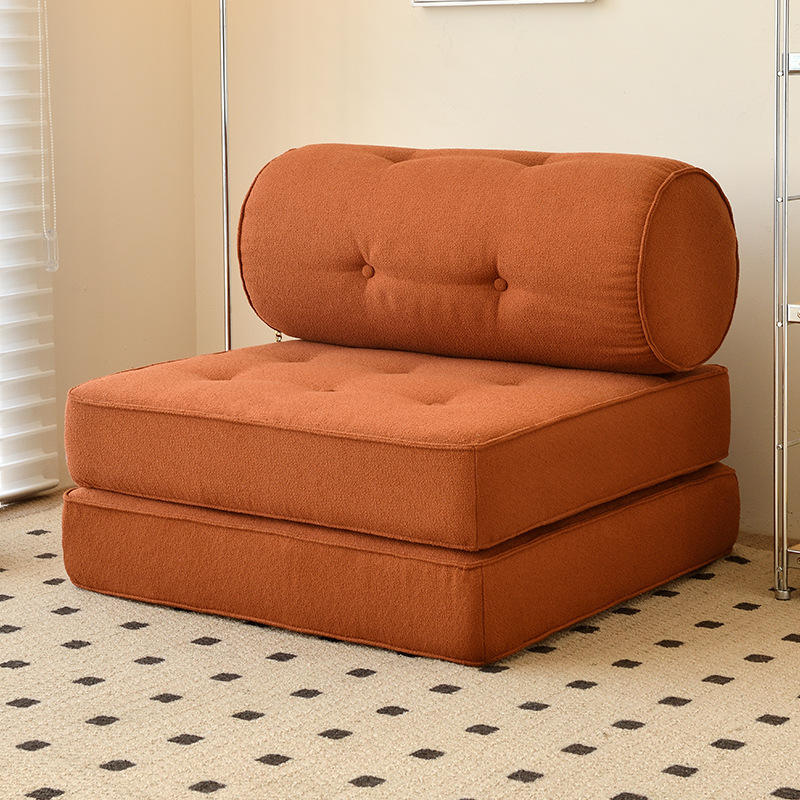 ผ้าฟลีซลายเกล็ดหิมะ - สีส้ม