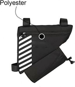 Échantillon gratuit : Sacoche de vélo pour tube avant, cadre, guidon, sacs de cyclisme étanches, pochette triangulaire, support de cadre, accessoires de vélo - Product Image 3