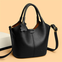Sacs à main en cuir souple pour femmes, sac à bandoulière vintage, sac de luxe pour femmes, grande capacité, doublure en polyester, fermeture à glissière