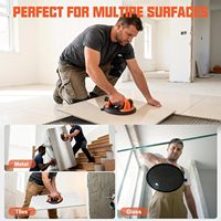 Ventouse de levage de carreaux JDK de 8 pouces avec poignée et pompe, outil à ventouse à haute capacité de charge pour soulever de grands panneaux de verre, de carreaux et de granit
