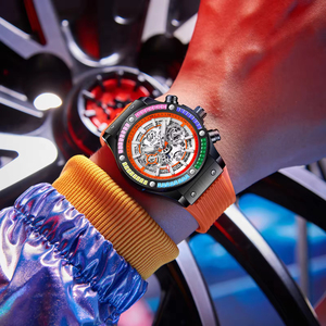 ONOLA Luxury Watches 2026 Custom Logo <b>Red</b> Blue Luxury Watch for Men Waterproof Men Watch Automatic - Product Image 5