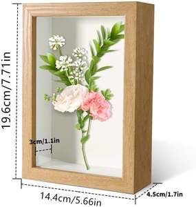 Boîte à Ombre en Bois MDF Personnalisée Grande Taille Multi-Meilleures Tailles - Présentoir de Rangement pour Art Mural et Fleurs Séchées - Product Image 2