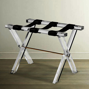 <span class=keywords><strong>Porte</strong></span>-bagages pliant Transparent en usine, <span class=keywords><strong>porte</strong></span>-bagages en acrylique Transparent pour usage domestique et d'hôtel - Product Image 2