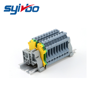 Bloques de terminales de riel Din, aplicación de tierra de cable, 800V, 24-10AWG, 4mm, caja de distribución eléctrica, bloques de terminales de conector - Product Image 2