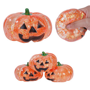 Juguetes musicales de goma de malta con forma de calabaza grande para descompresión, de rebote lento, al por mayor - Product Image 4