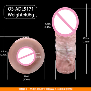 ปลอกสวมอวัยวะเพศชายแบบ 3 มิติ รูปทรงอวัยวะเพศชายขนาดใหญ่ สำหรับช่วยตัวเองและเพิ่มขนาดอวัยวะเพศชาย ทำจากซิลิโคนเหลว ช่องทางแบบรูทวารหนัก - Product Image 6