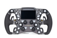 Volante de Carreras con Pantalla Táctil, Volante de Juego F1 con Force Feedback, Motor de Vibración, Compatible con PC y Móviles