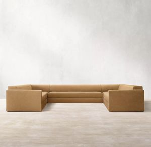 Sofá Seccional Moderno de Esquina para Sala de Estar, Minimalista <span class=keywords><strong>Nórdico</strong></span>, de Tela, Tipo Teddy, de 3 Plazas, Sin Estructura, en Forma de Nube, en Forma de L, de Lujo - Product Image 3