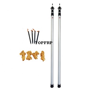 Poteau de support télescopique réglable en alliage d'aluminium pour tente de camping et auvent - Product Image 3