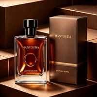Flacon de parfum de luxe en verre gaufré carré de 100 ml, flacon vide pour homme avec bouchon noir, coffret cadeau disponible, OEM