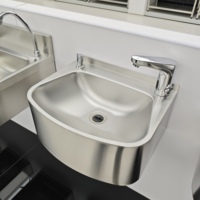 Lavabo mural en acier inoxydable 201/304 à prix direct usine, pour cuisine commerciale -10