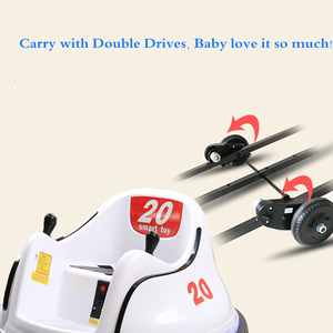 Coche Eléctrico de Choque para Niños, 6V, Azul, Rojo, Blanco, Amarillo, con Giro 360°, Juguete para Niños Pequeños - Product Image 3