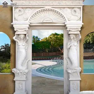 Exterior Hot Sale Antique The New Decorative Natural Marble Door Surround for Sale