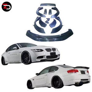 Kit de Carrocería Estilo Ancho LB para BMW Serie 3 E92 E93 M3 310 320 <span class=keywords><strong>325</strong></span> (2005-<span class=keywords><strong>2012</strong></span>), con Alerón Delantero, Faldones Laterales y Guardabarros - Product Image 1